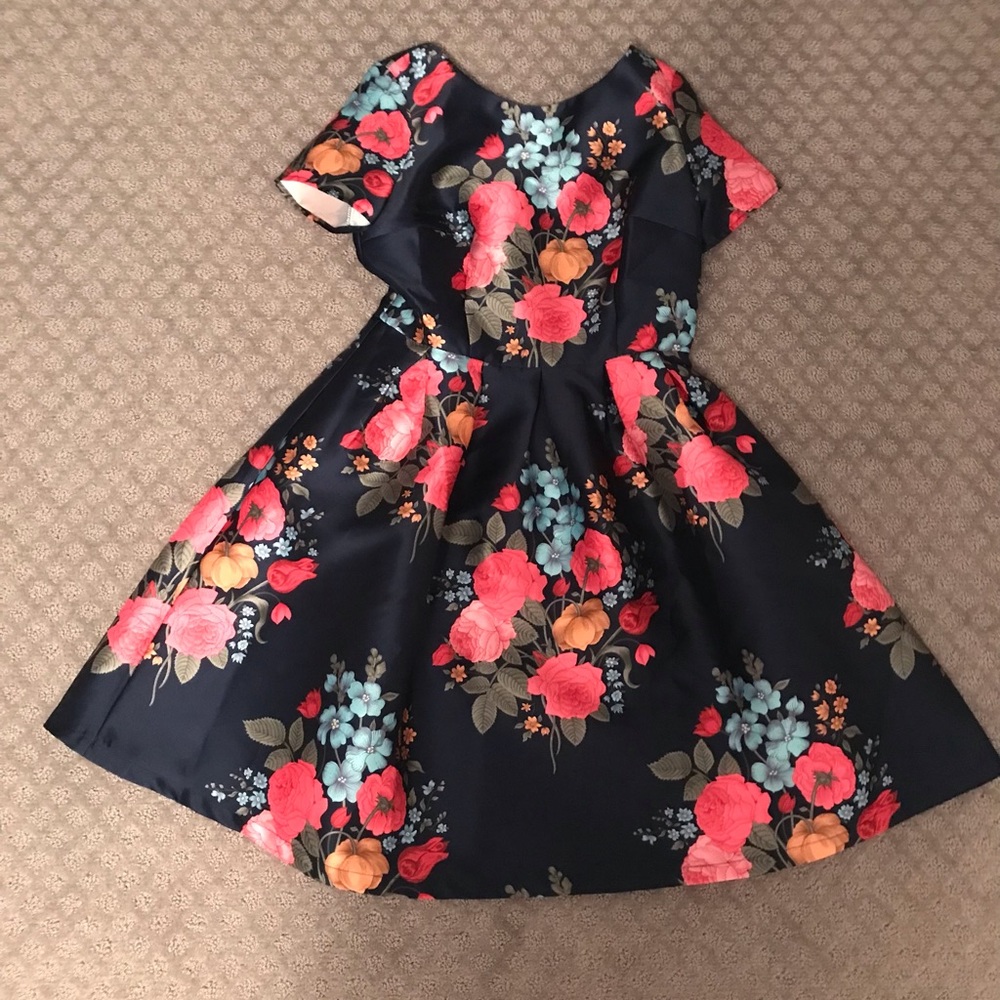 Chi Chi London Floral Dress- Size-UK 14 and US 14